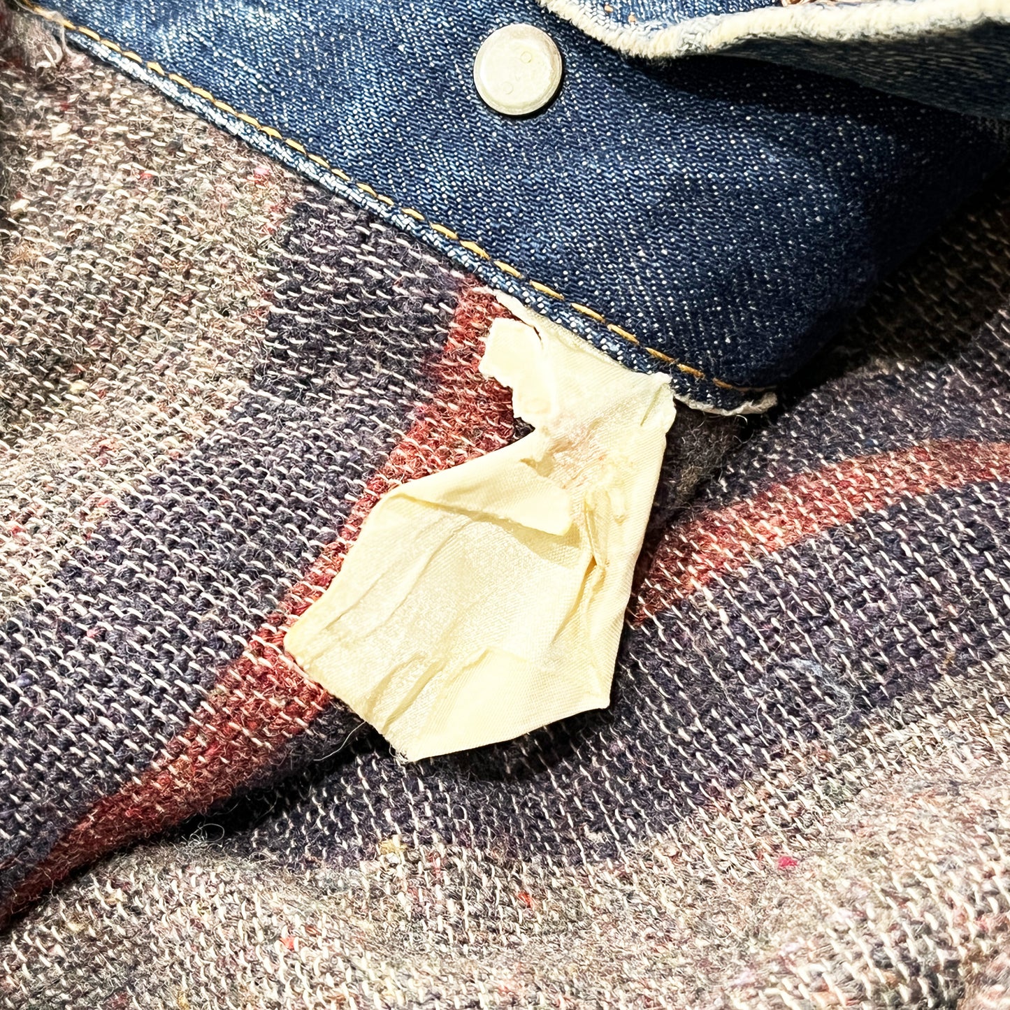 60's Levi's 70505 BIG E デカパッチ ブランケット付き Size (38)