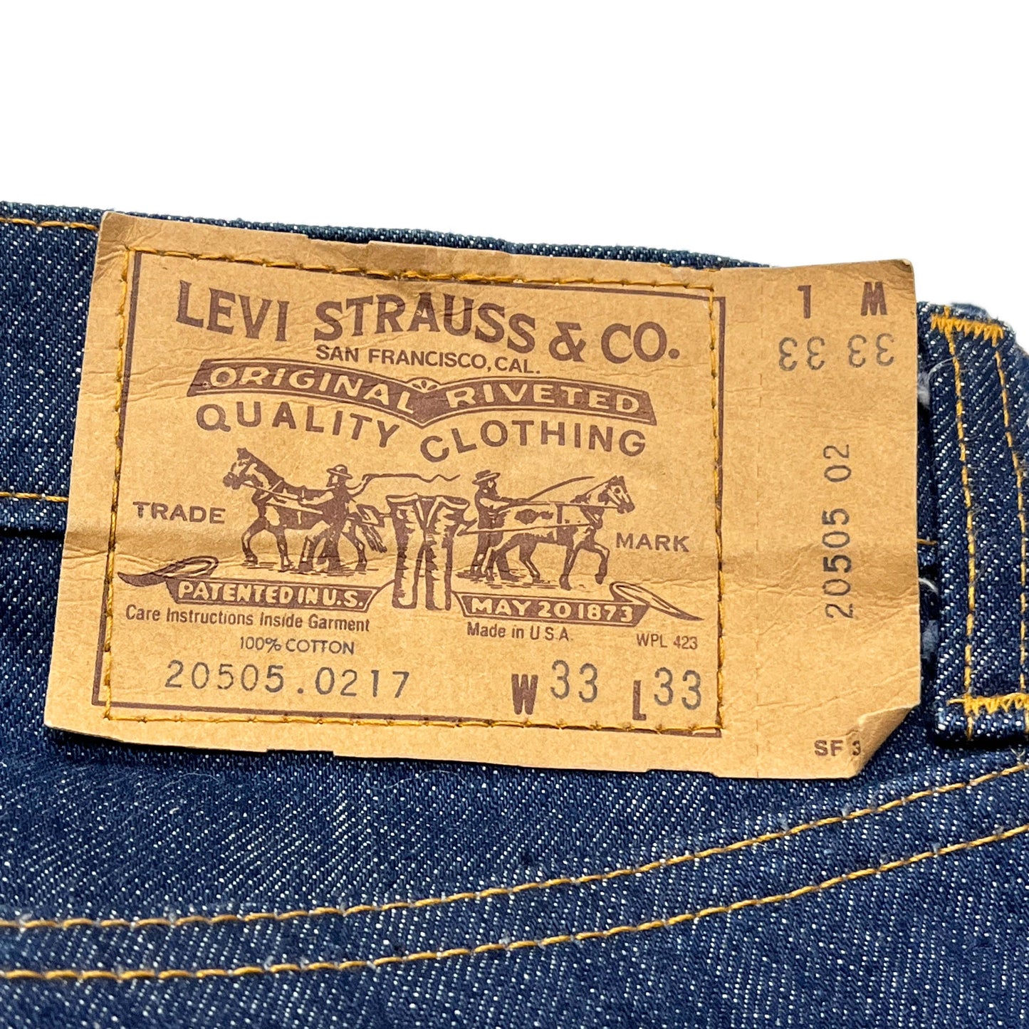 80's Levis 505 濃紺 Size (W33 L33)