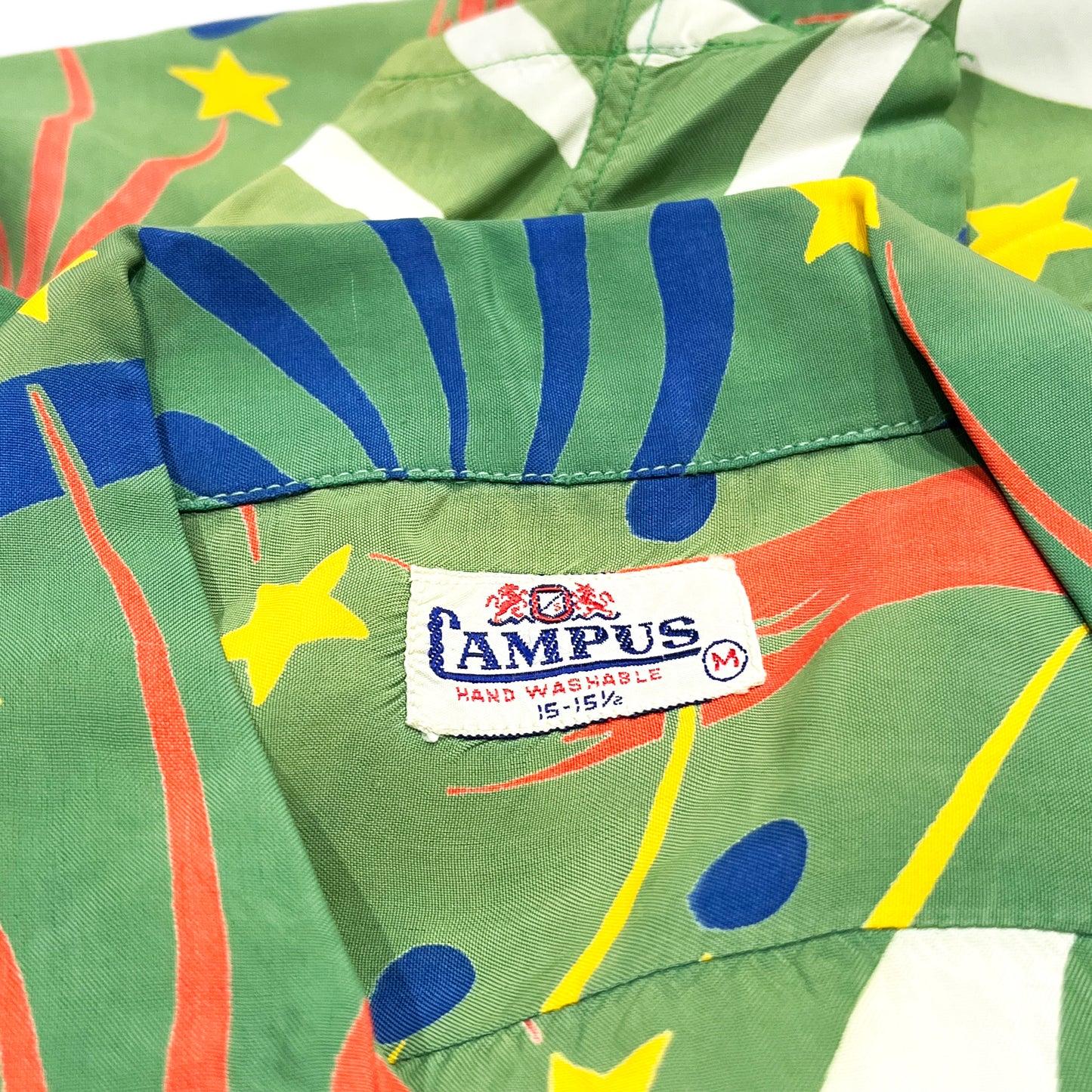 50's CAMPUS HAWAIIAN SH FIRE WORKS Size (M)