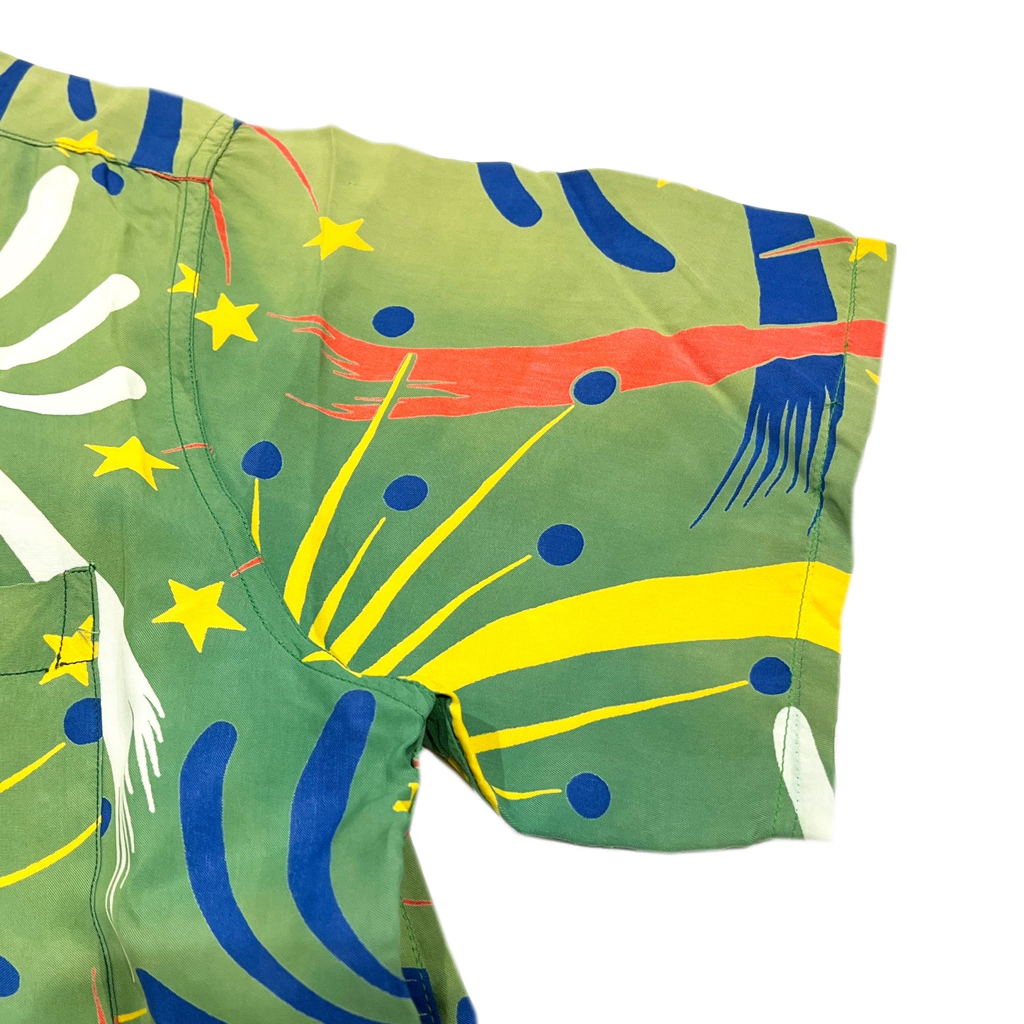 50's CAMPUS HAWAIIAN SH FIRE WORKS Size (M)