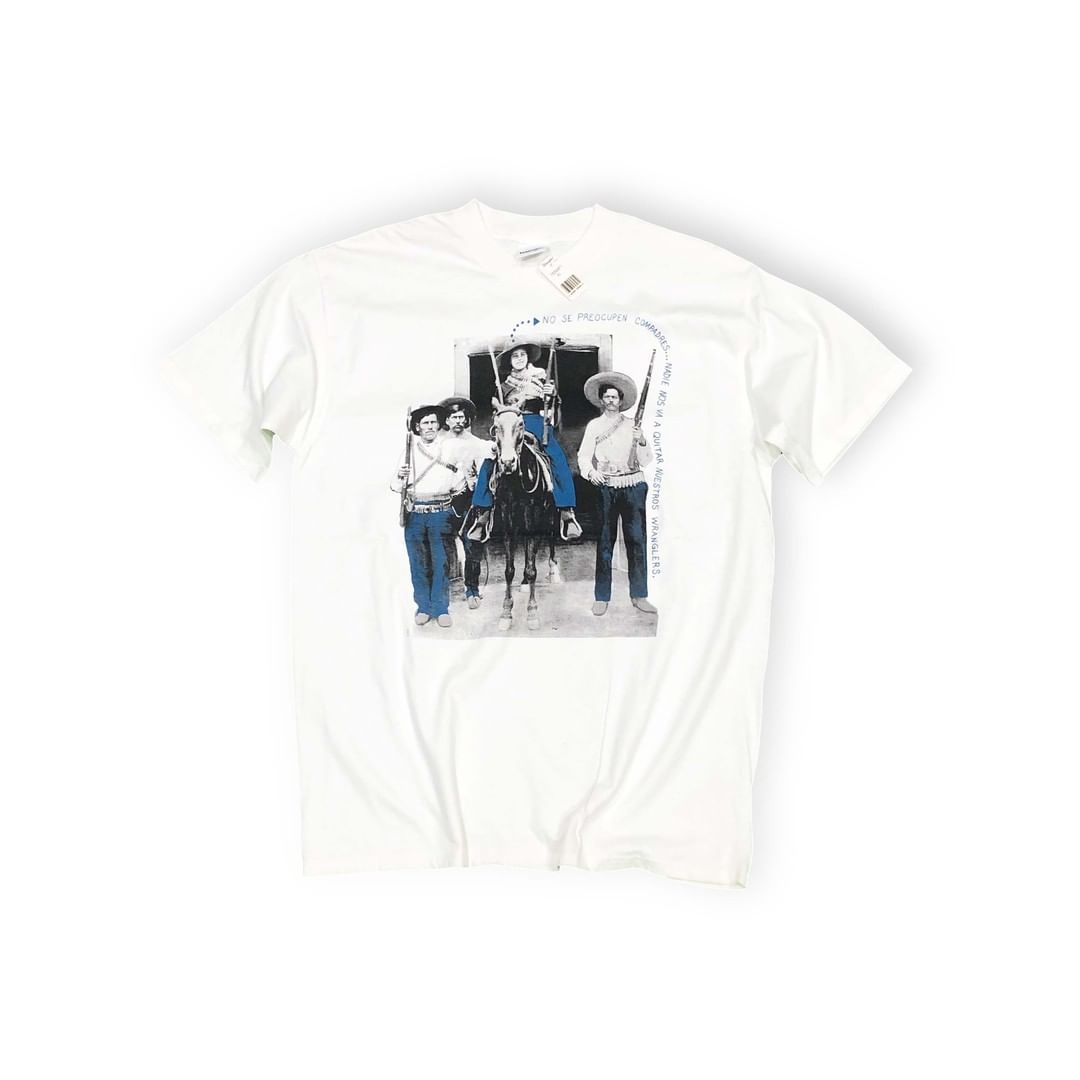 90's WRANGLER PRINT T-シャツ 表記(XL) DEADSTOCK