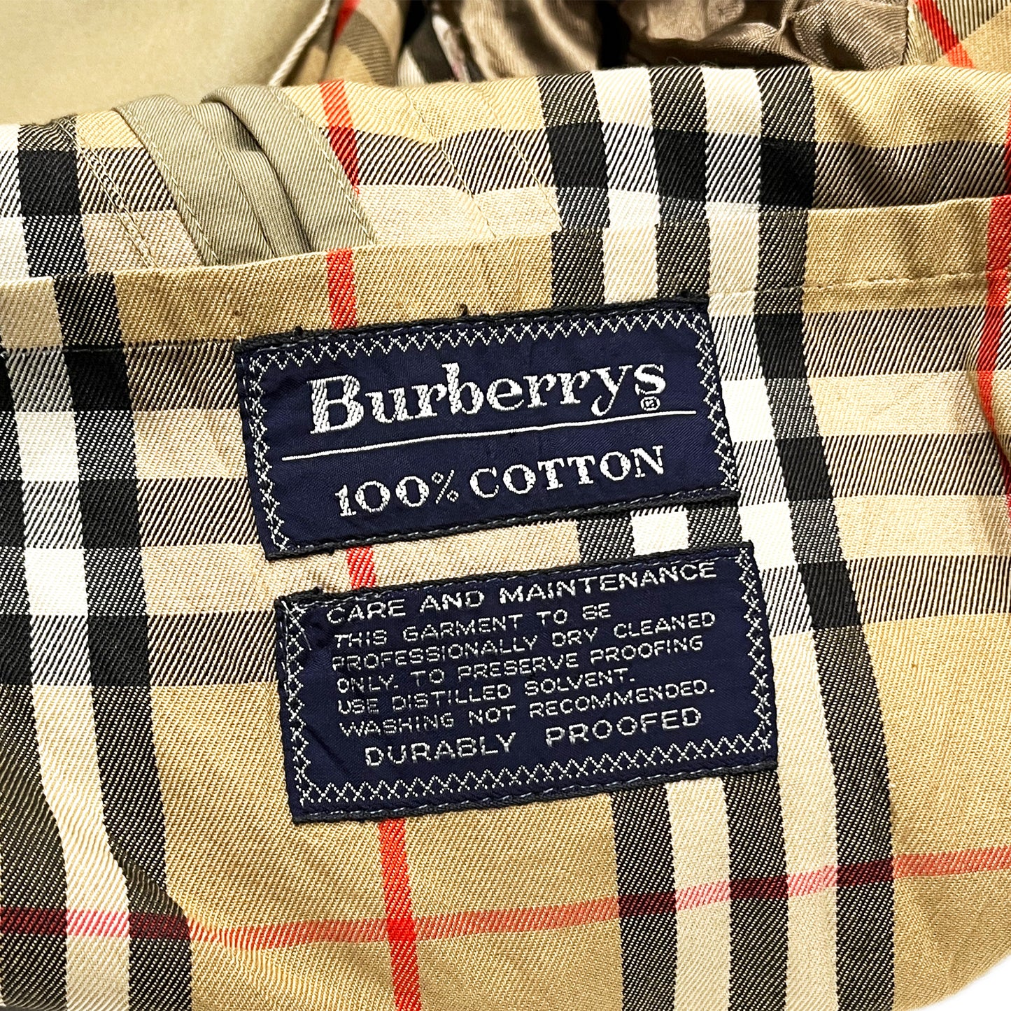 Burberry Trench Coat 100% Cotton 1枚袖 Size (36S)