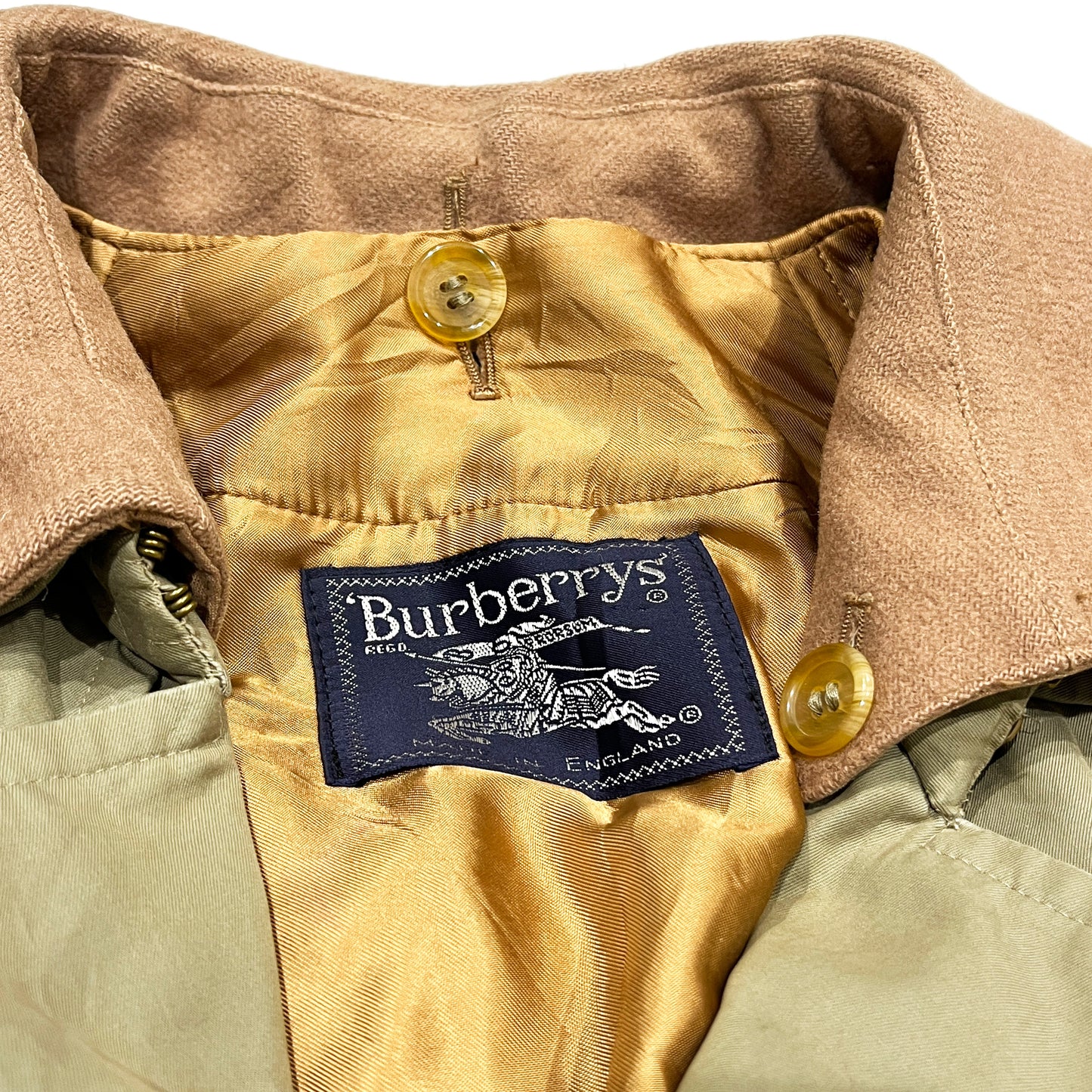 Burberry Trench Coat 100% Cotton 1枚袖 Size (34R)