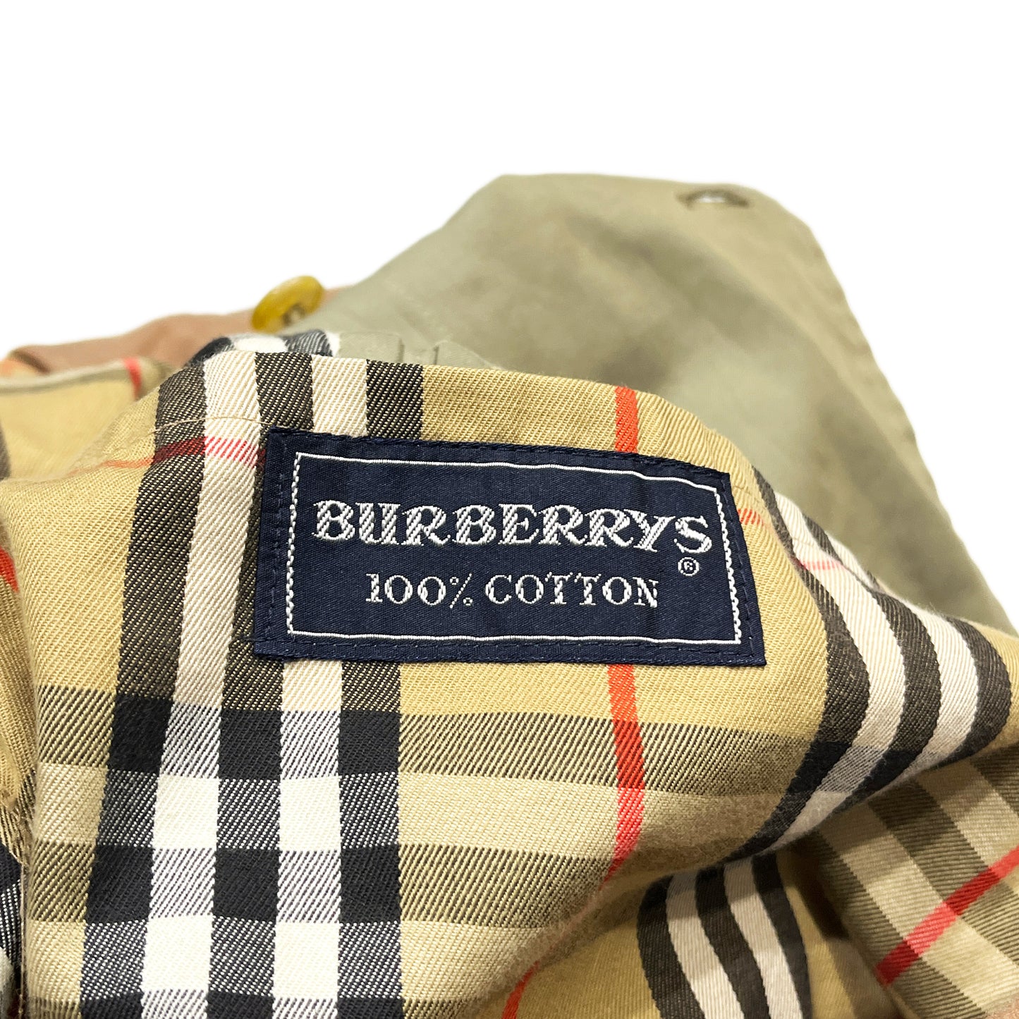 Burberry Trench Coat 100% Cotton 1枚袖 Size (34R)