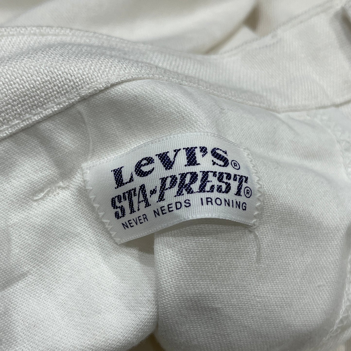 90's Levis STA-PREST ホワイト フレア 表記(W36L30)