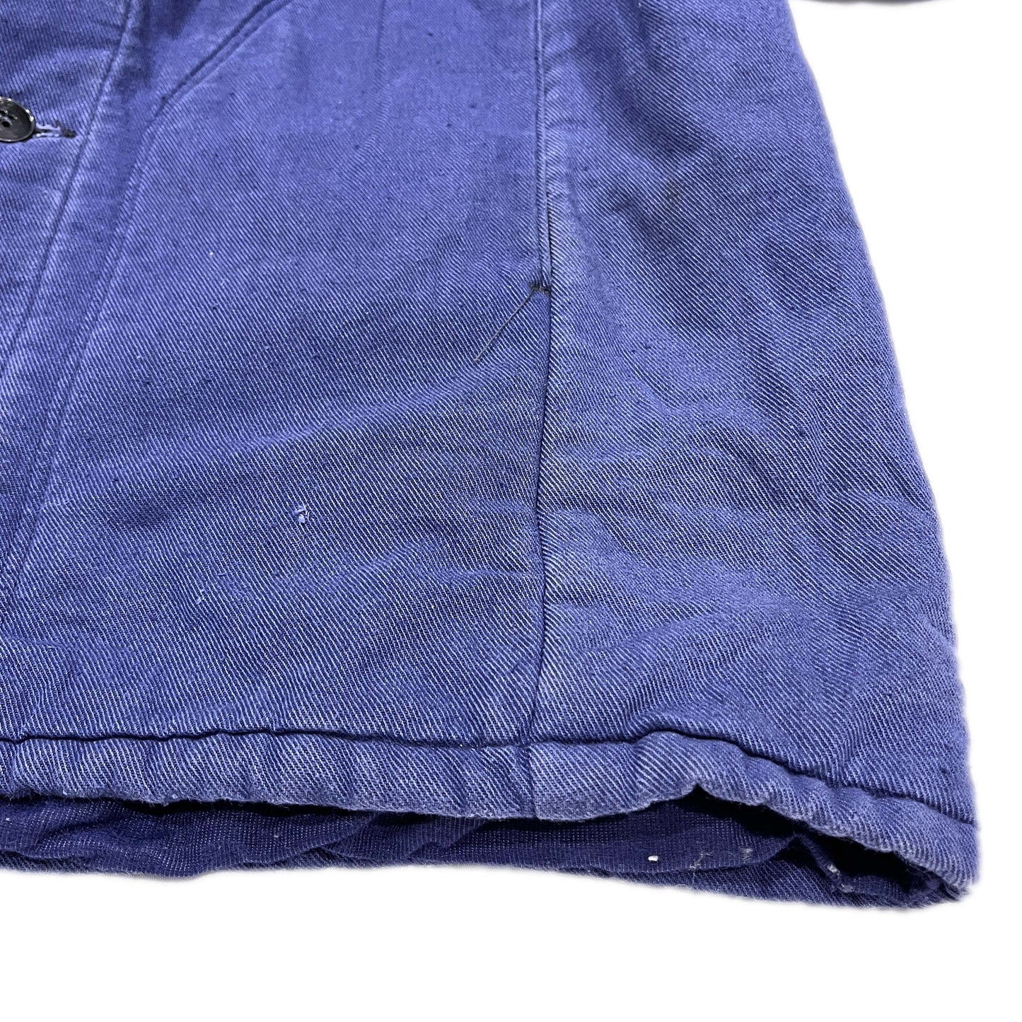 70s〜 Euro Work Coat 表記50 ディテール 裾 縫い目 皺