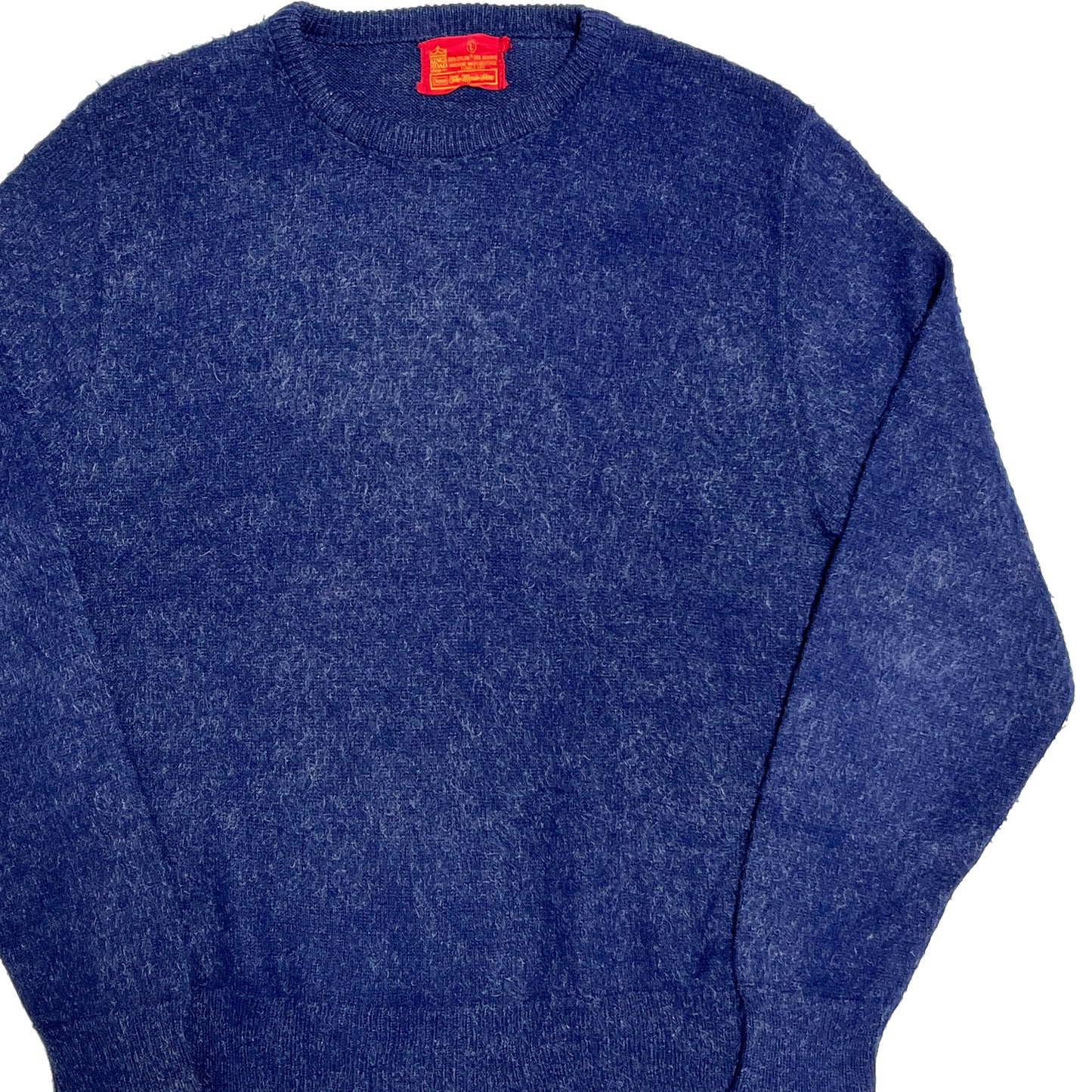 70's Mohair Crew Neck ネイビー Size (L)