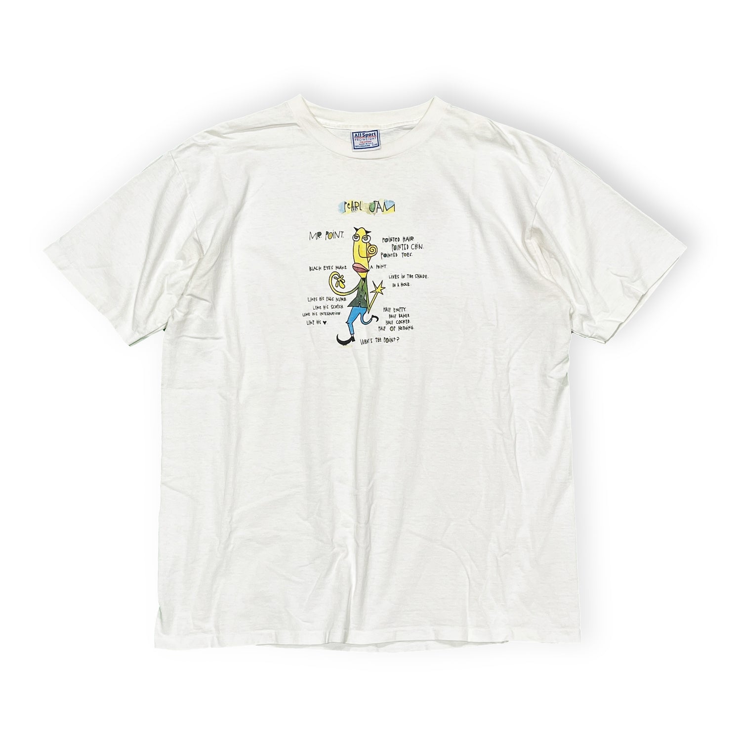 ヴィンテージ PEARL JAM Mr. POINT TOUR Tシャツ / ALL SPORT XL-