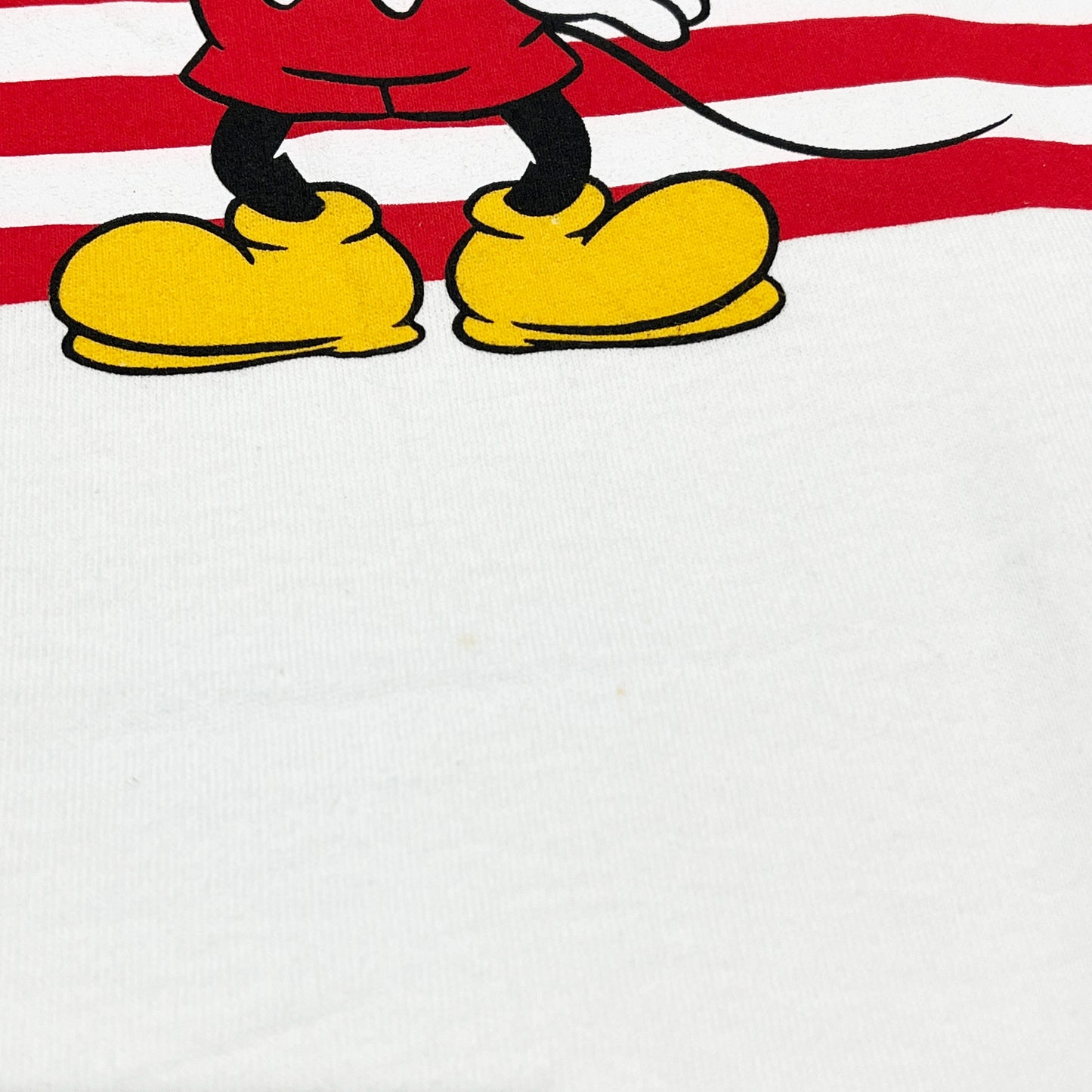 90's〜 Disney Mickey American Flag T Size (L)