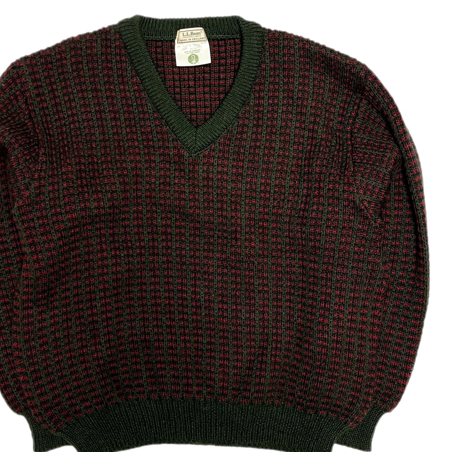 80's L.L.Bean Birds Eye Sweater Size (L)