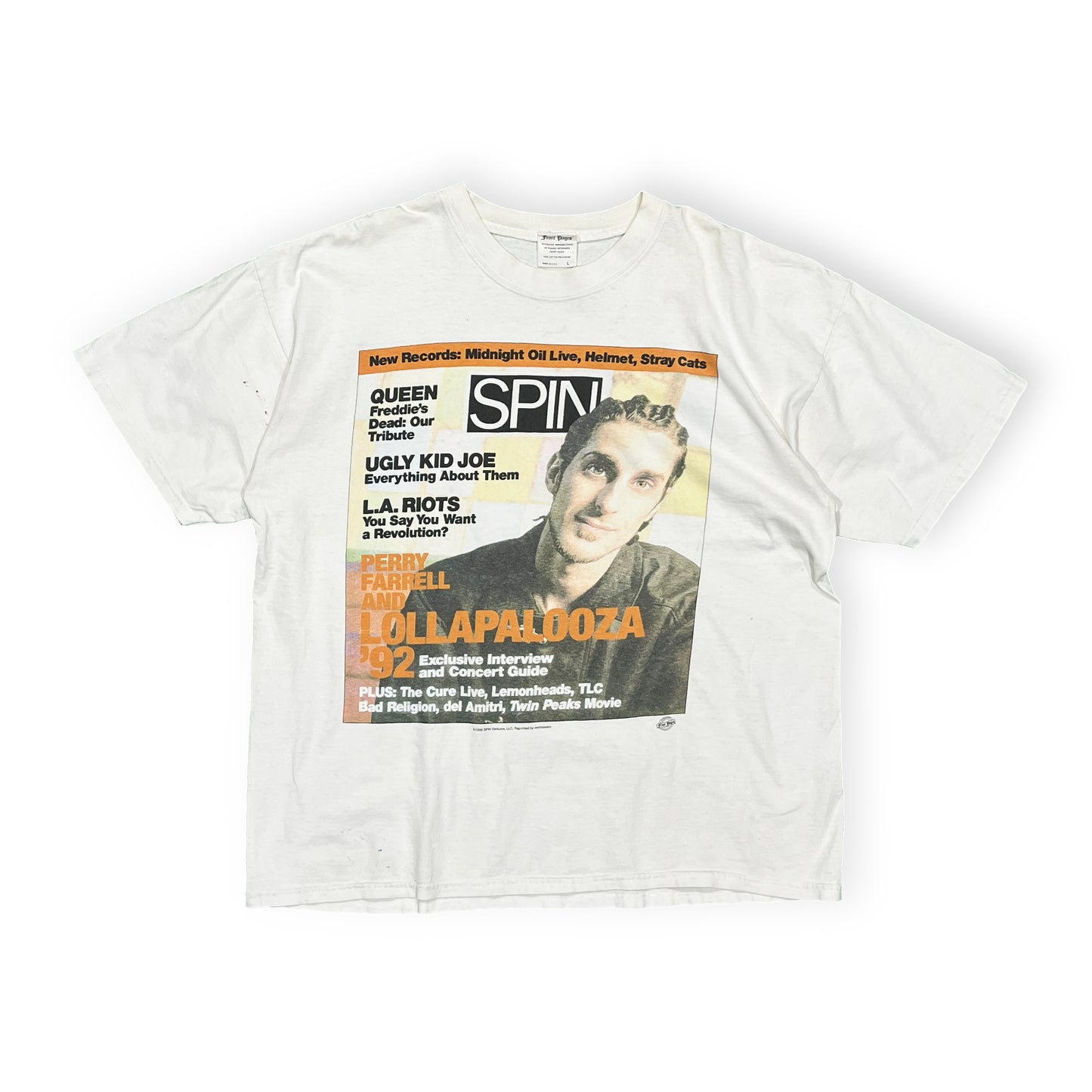 90's Front Pages SPIN Magazine T Size (L)