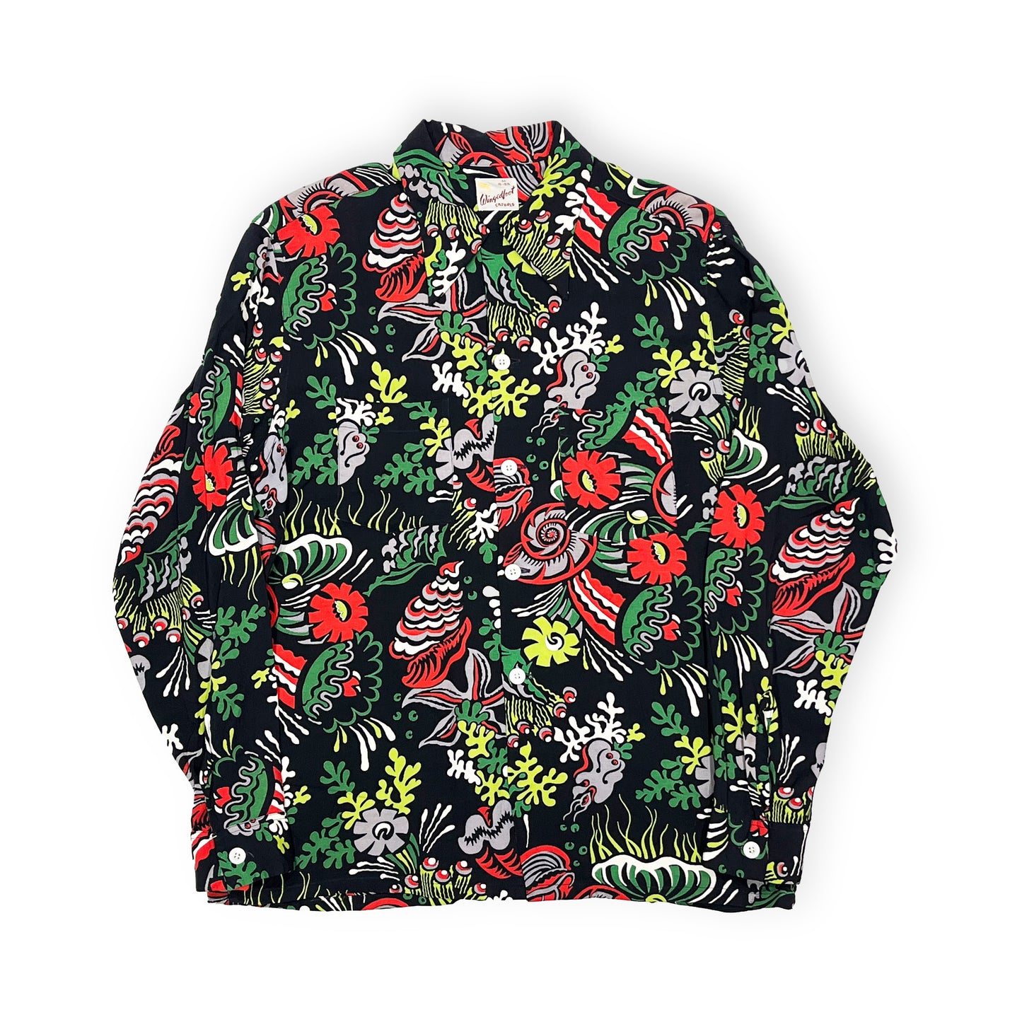 50's Hawaiian L/S SH Size (M)