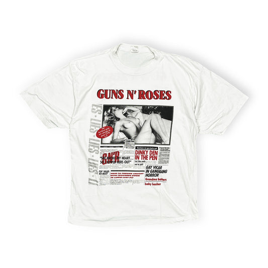 80's〜 Euro Guns N' Roses T Size (L)