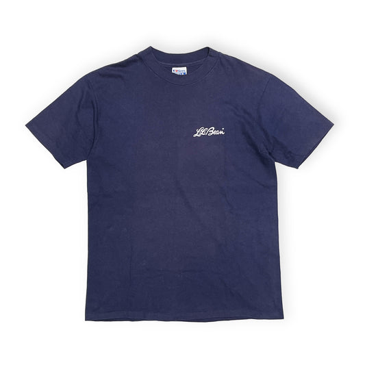 80's Hanes L.L.Bean T 筆記体ロゴ Size (L)