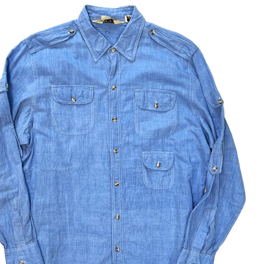 80's〜 Banana Republic Chambray SH Size (L)