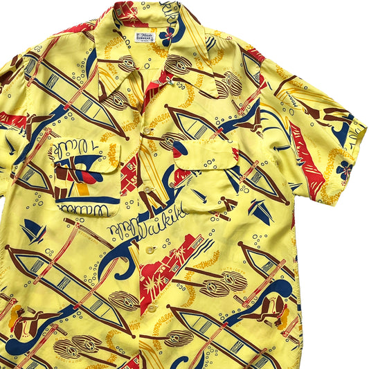 50's Florida SUNWEAR Hawaiian S/S SH Size (M)