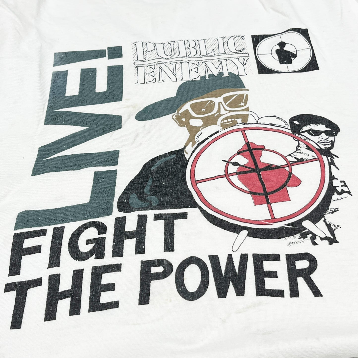 90's UnKnown Public Enemy "Fight the Power" T Size (L-XL)位