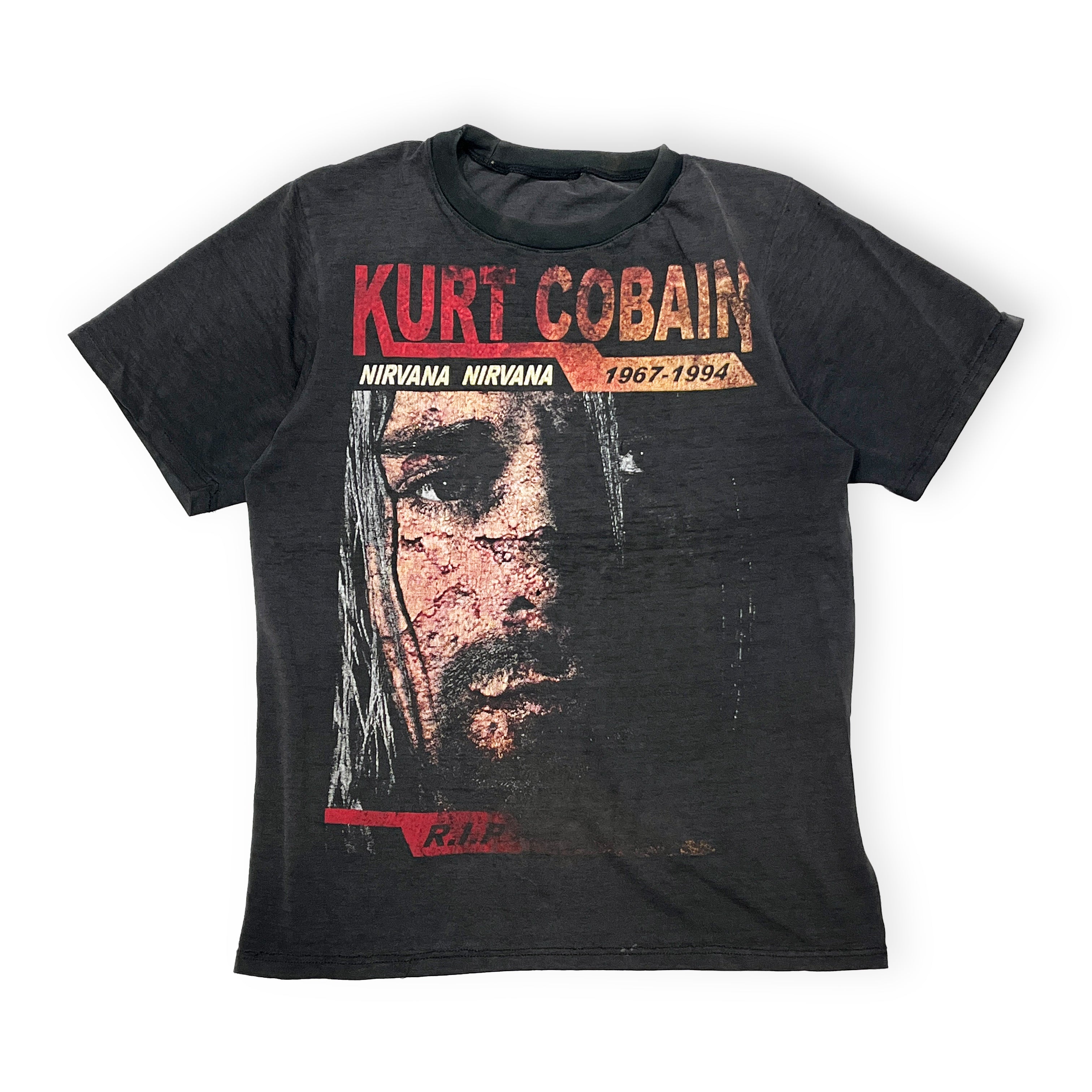 CURT COBAIN 追悼Tシャツ ブラック NIRVANA-