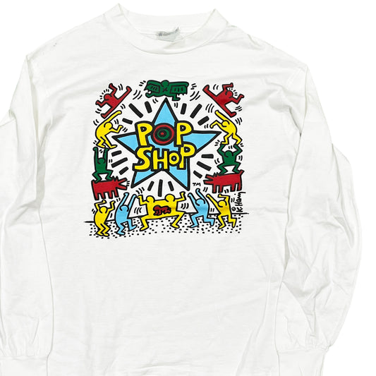 90's Hanes Keith Haring Pop-Shop L/S T Size (M)