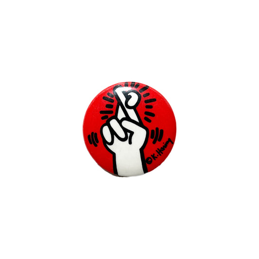 Keith Haring Old Badge