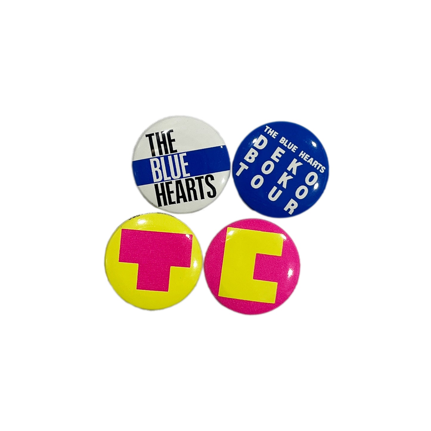 The Blue Hearts 凸凹珍道中 Badge Deadstock