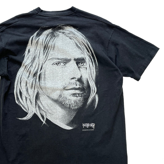 90's FRUIT OF THE LOOM Kurt Cobain "BRADFORD Gallery" T Size (XL)