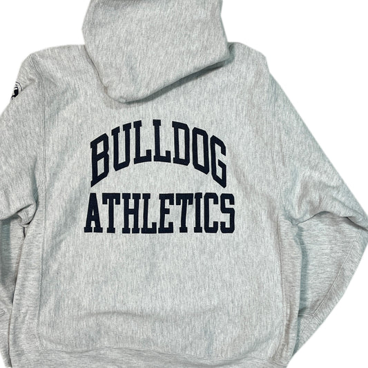 90s Champion R/W Parka "BULLDOG ATHLETICS" バックプリント L 背面 1 に'BULLDOG ATHLETICS'のアーチプリント