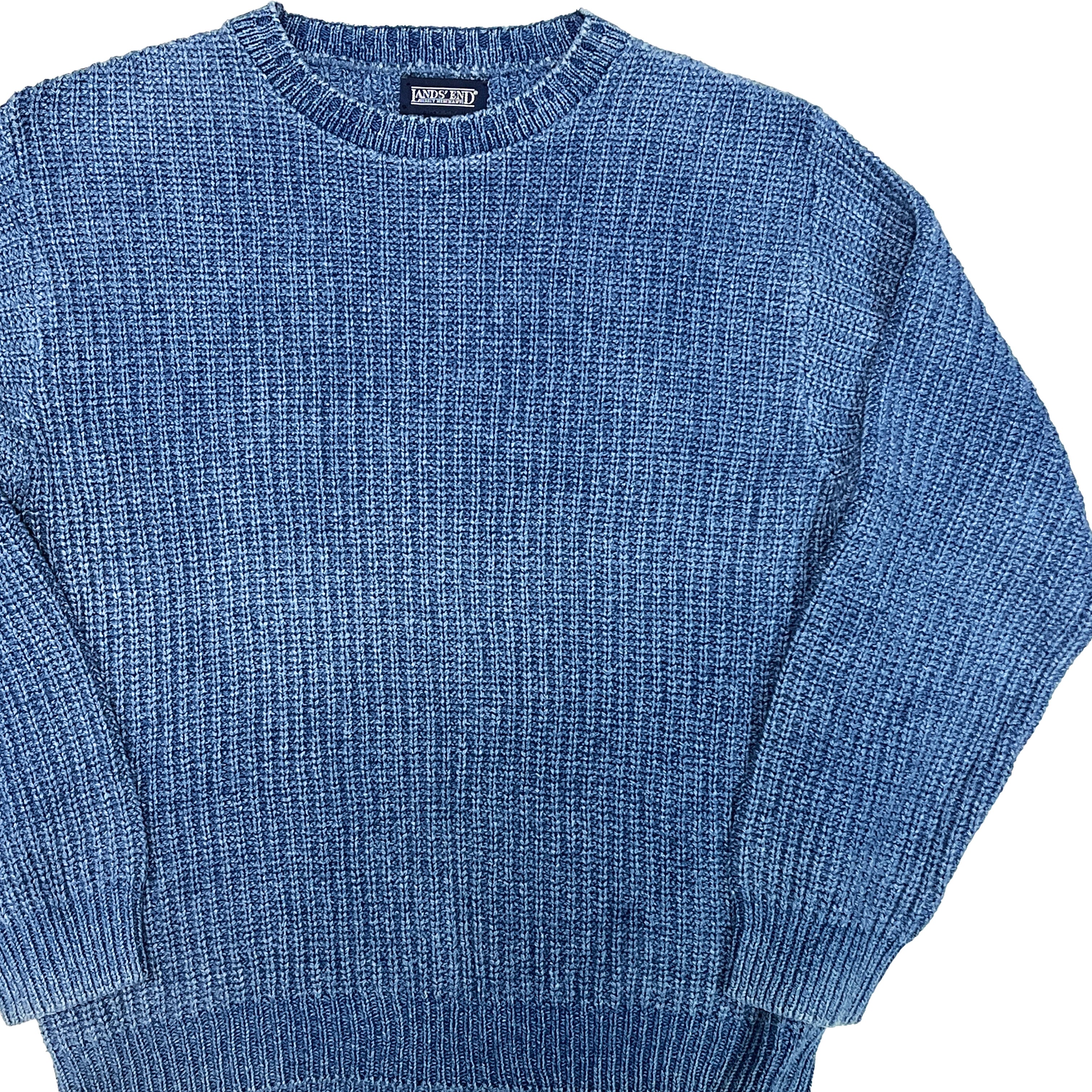 LANDS' END Indigo Cotton Knit Size (L)位 – frgeek