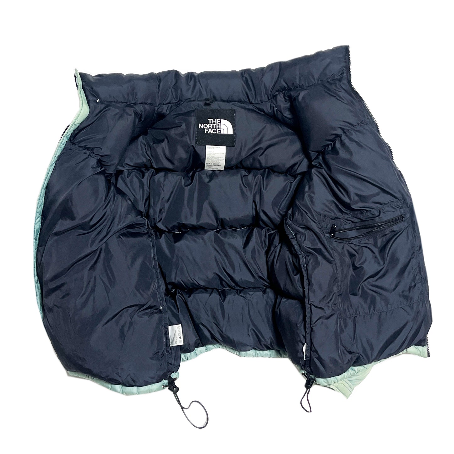 90's North Face Nuptse JKT "Ice Teal" Size (L)