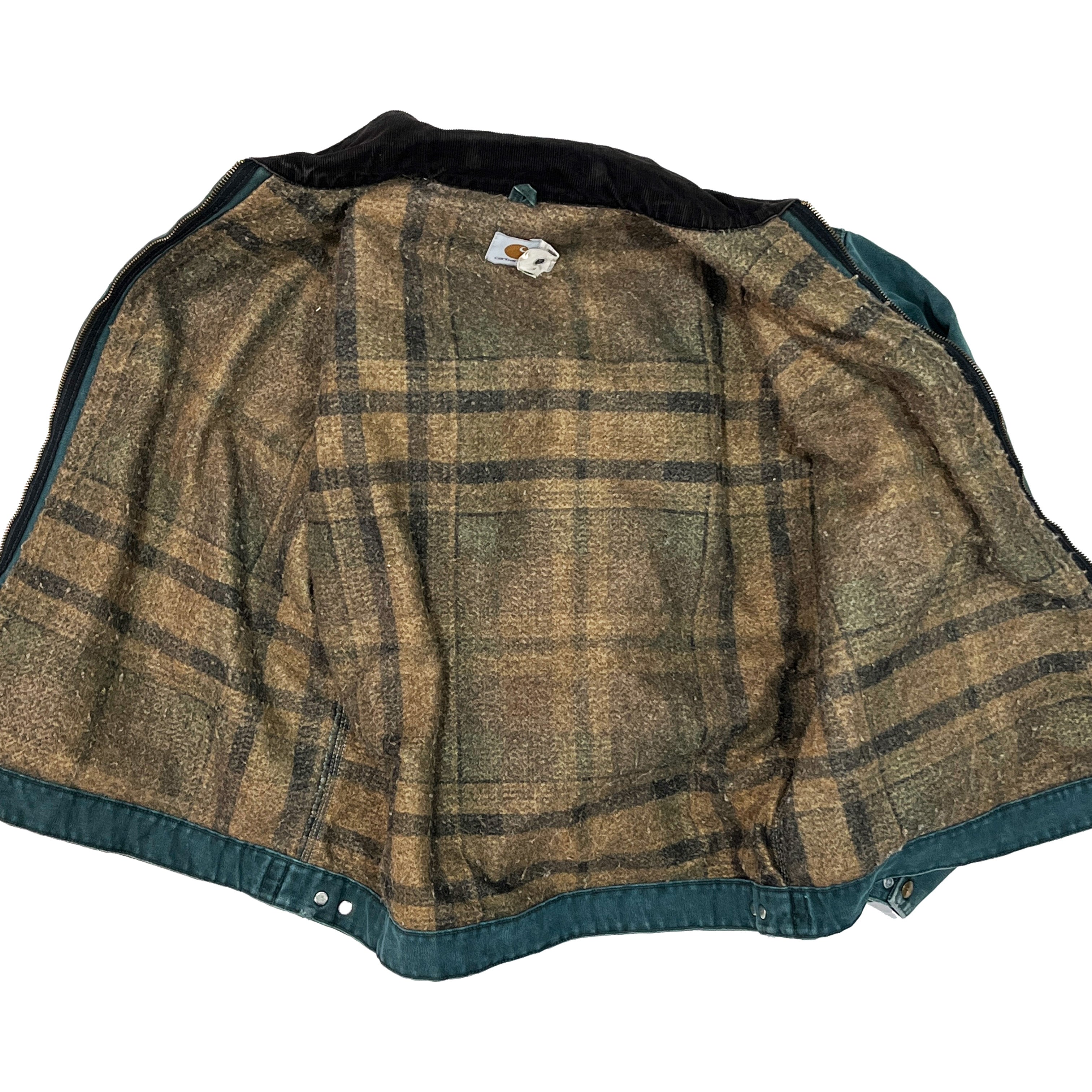 80s カーハート Carhartt デトロイトジャケット ハンターグリーン XL