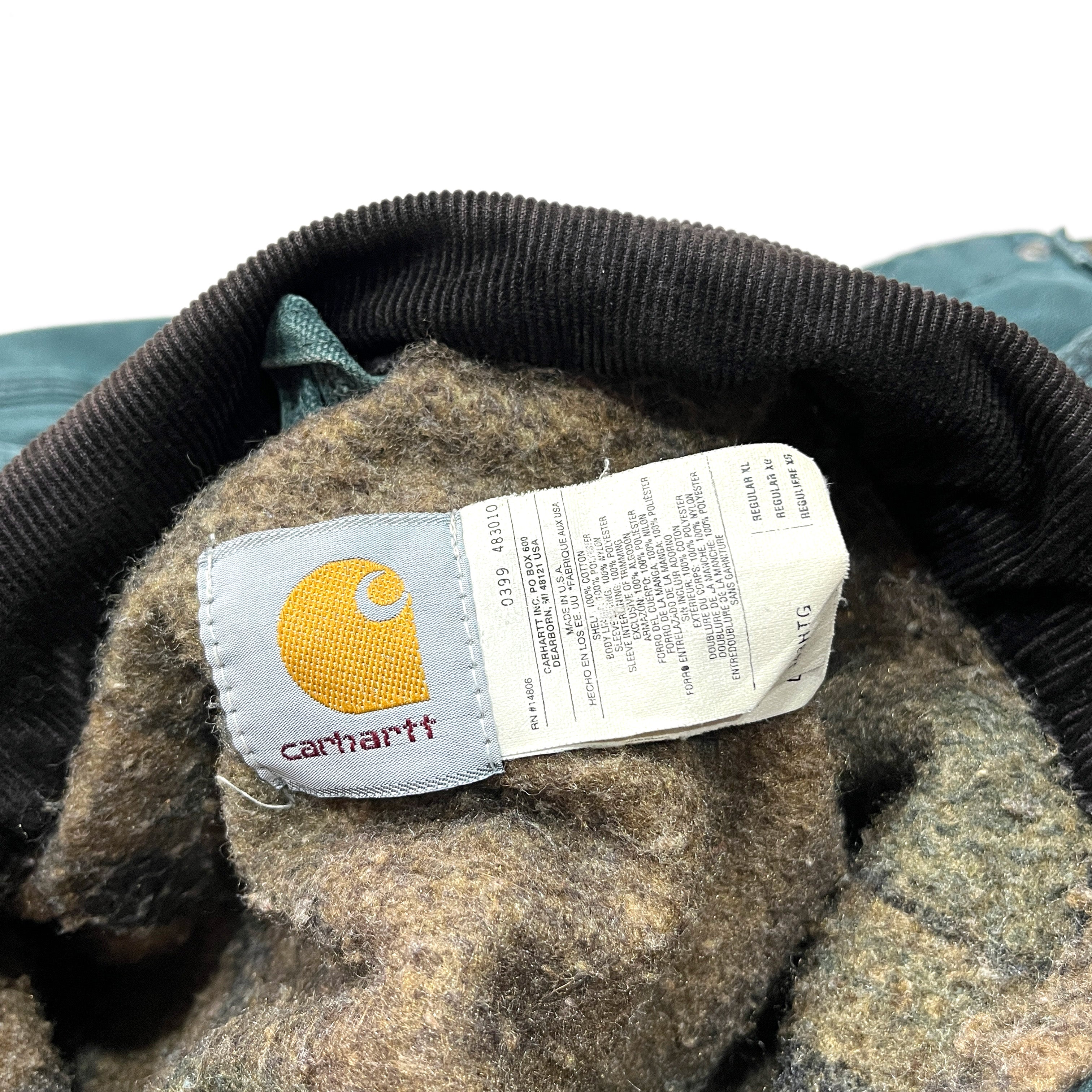 80s カーハート Carhartt デトロイトジャケット ハンターグリーン XL