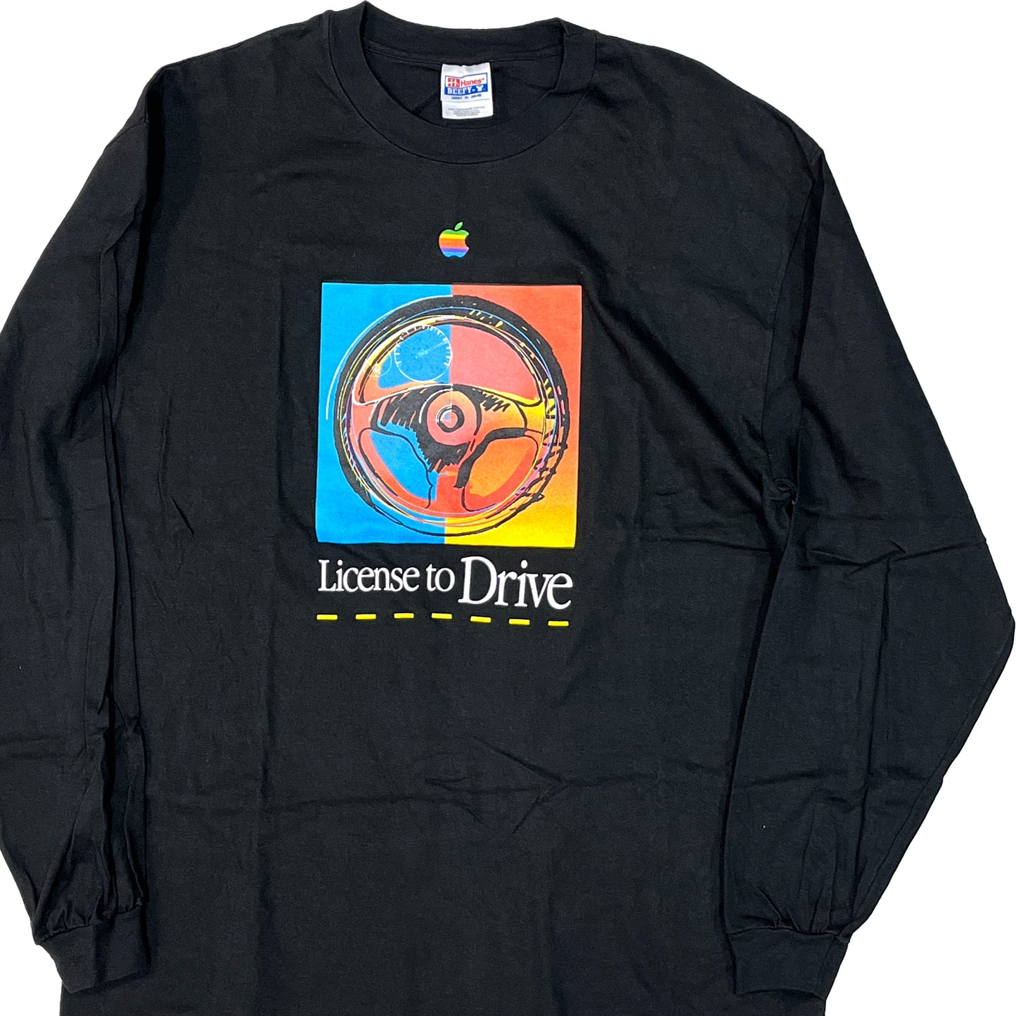 90's Hanes Apple L/S T Size (XL)