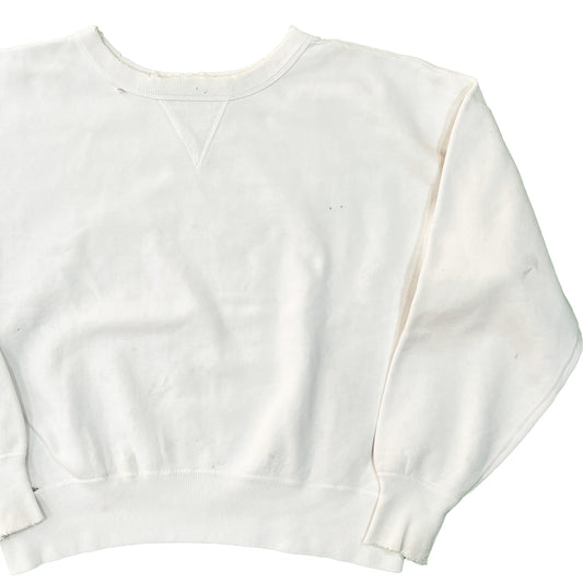 40's〜 UnKnown W-V Sweat 白 Size (L)位