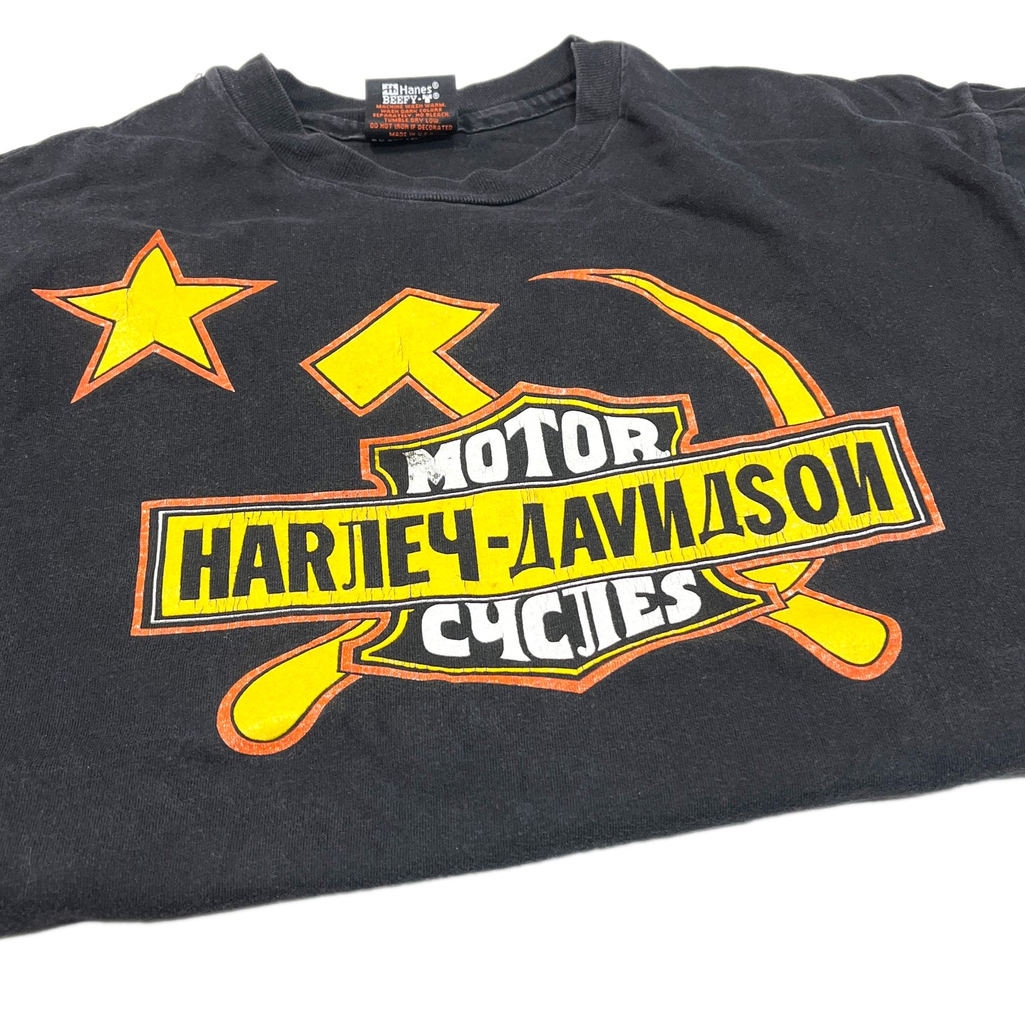 90's Harley Davidson T "RUSSIIA" Size (L)