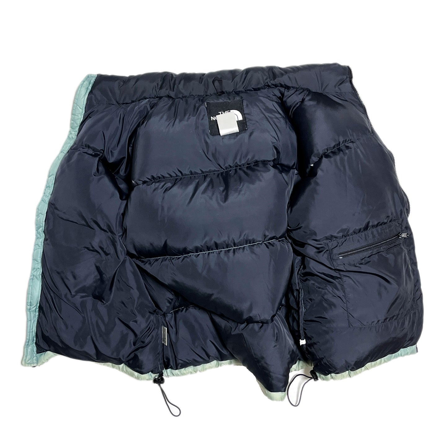 90's North Face Nuptse JKT "Ice Teal" Size (XL)