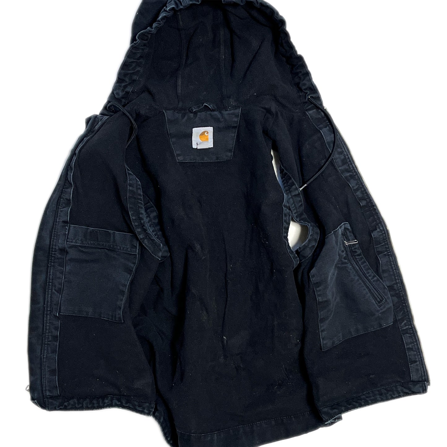 10 インド製 Carhartt Duck Vest Hoodie Size (M)