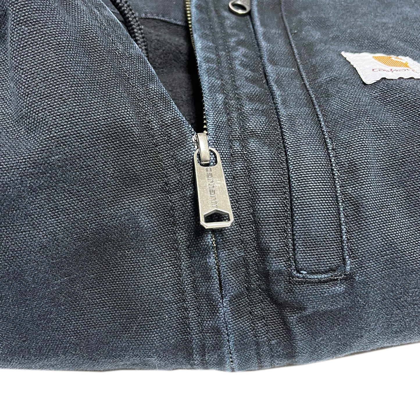 10 インド製 Carhartt Duck Vest Hoodie Size (M)