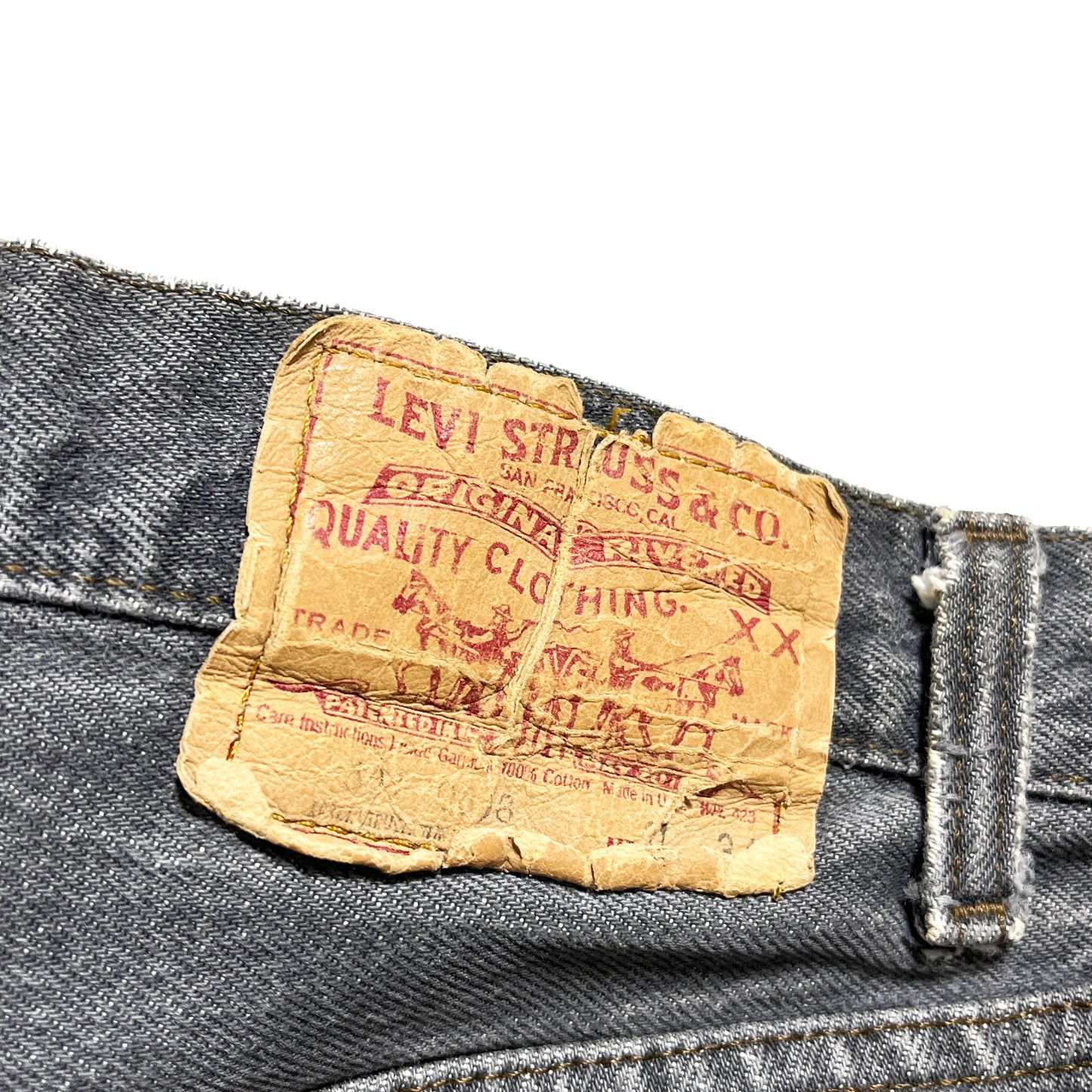 80's Levi's 501 Black Denim PT Size (W30 L32)位