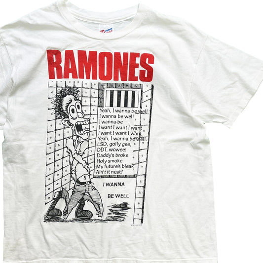 90's Hanes Ramones "I Wanna Be Well" T Size (XL)
