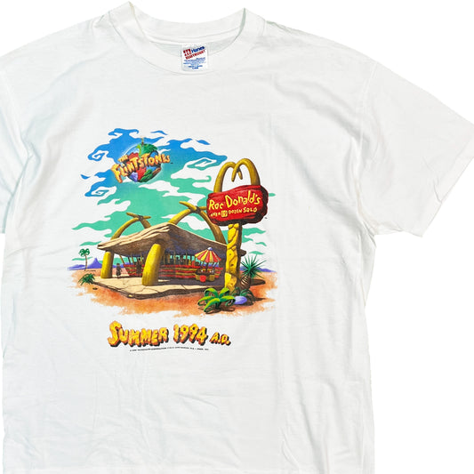 90's Hanes The Flintstones "RocDonald's" T Size (XL)