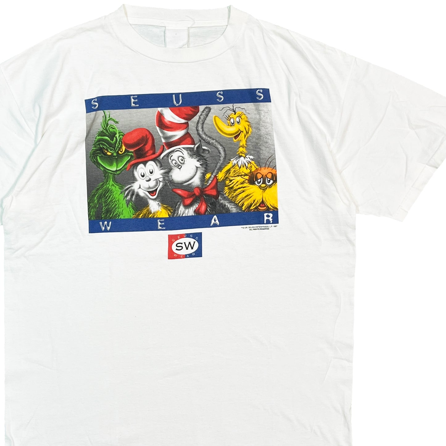 90's FRUIT OF THE LOOM Dr.Seuss T Tommy Hilfiger パロディー Size (XL)