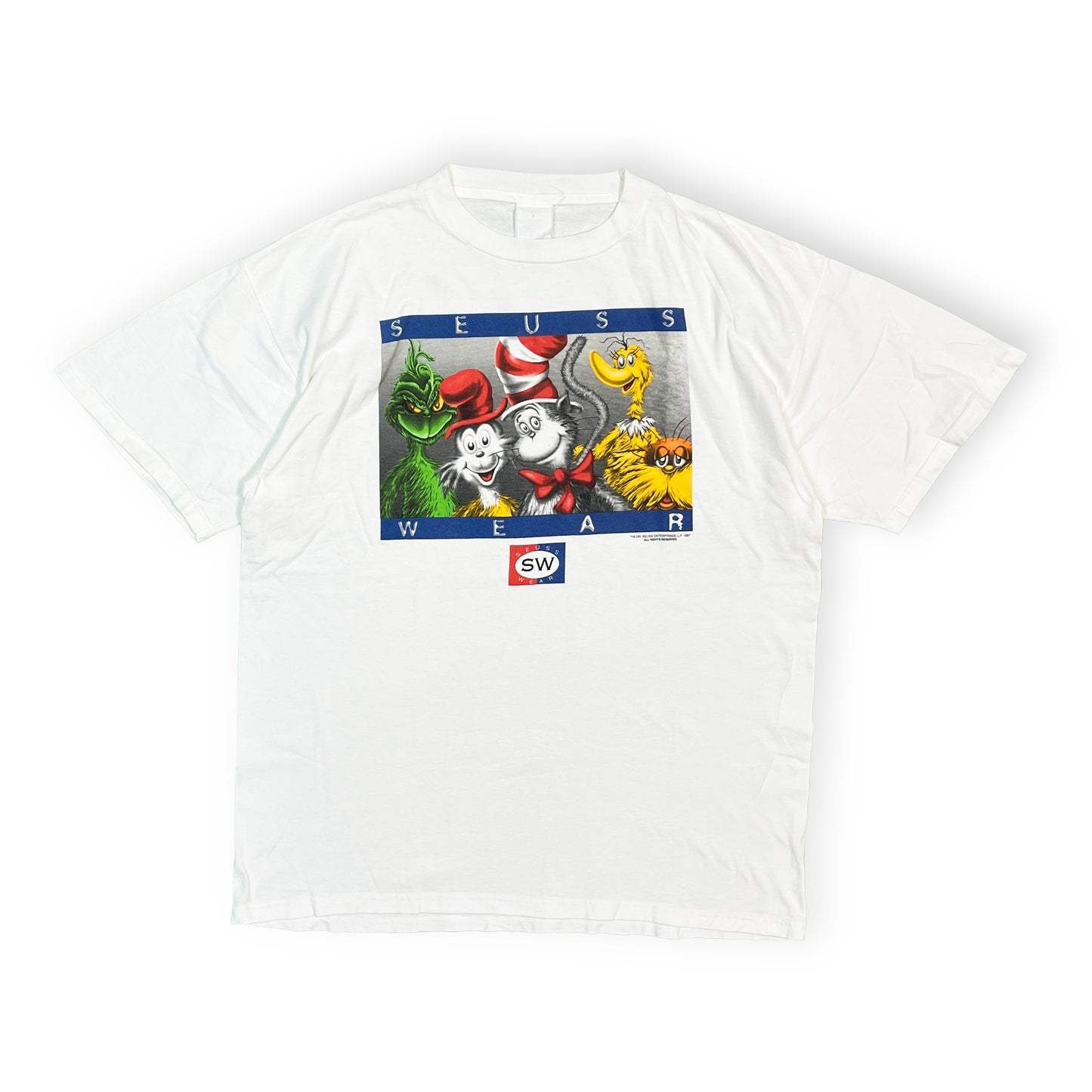 90's FRUIT OF THE LOOM Dr.Seuss T Tommy Hilfiger パロディー Size (XL)