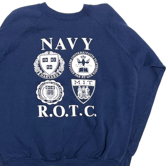80's〜 FRUIT OF THE LOOM NAVY R.O.T.C. Sweat Size (XL)