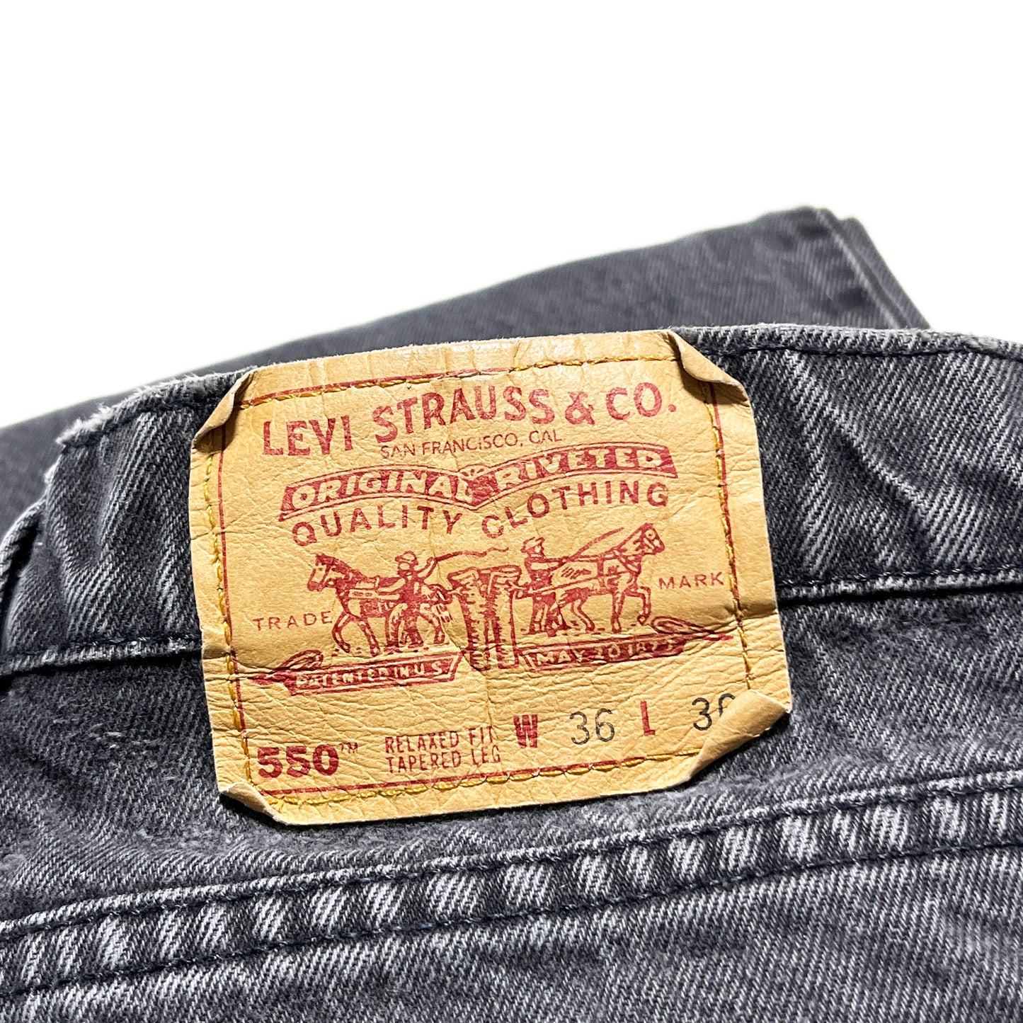 90's Levi's 550 Black Denim PT Size (W34 L30)位