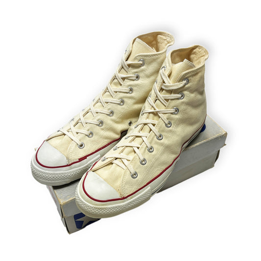 80's Converse Allstar White Hi Size (12) 箱付き Deadstock