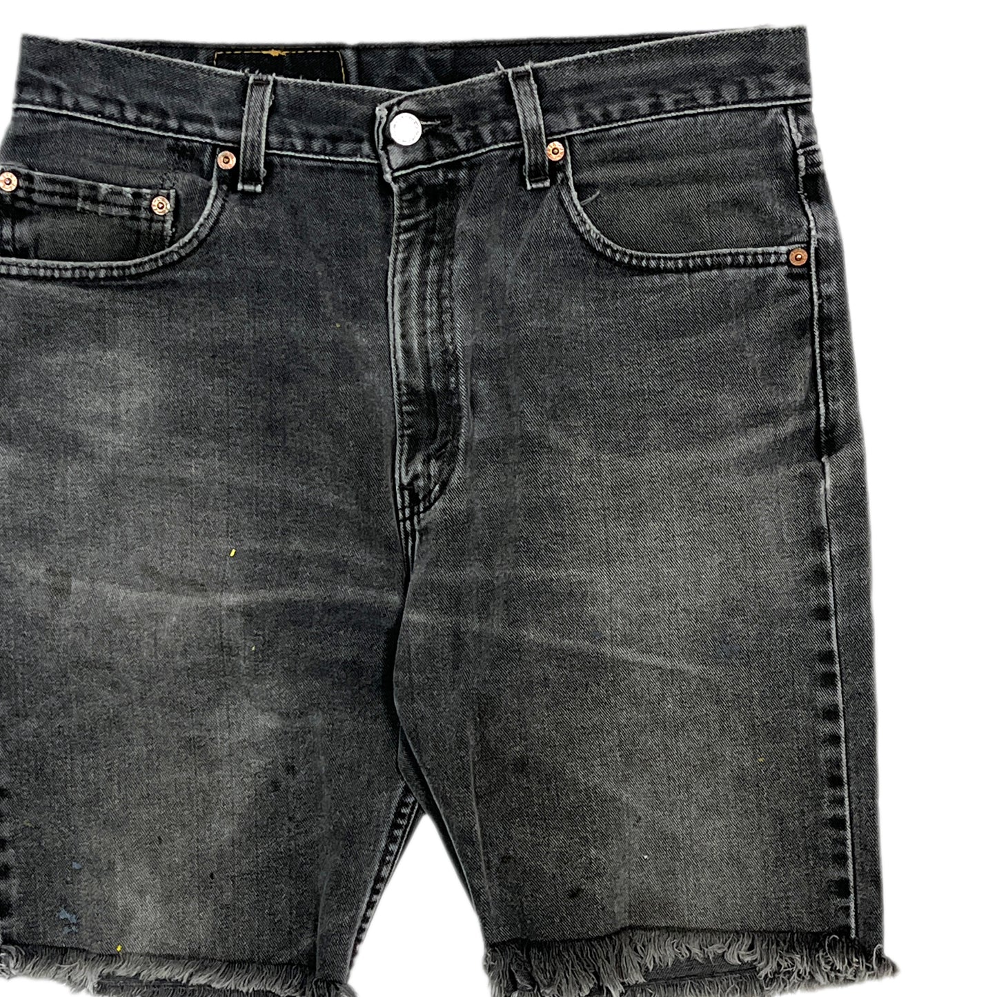 90's Levi's 505 Black Denim カットオフショーツ Size (W34)位