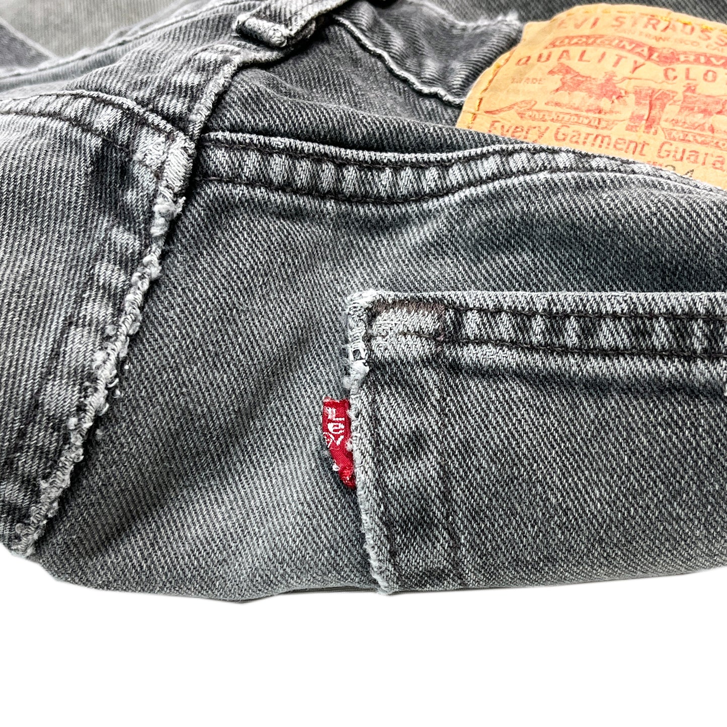 90's Levi's 505 Black Denim カットオフショーツ Size (W34)位