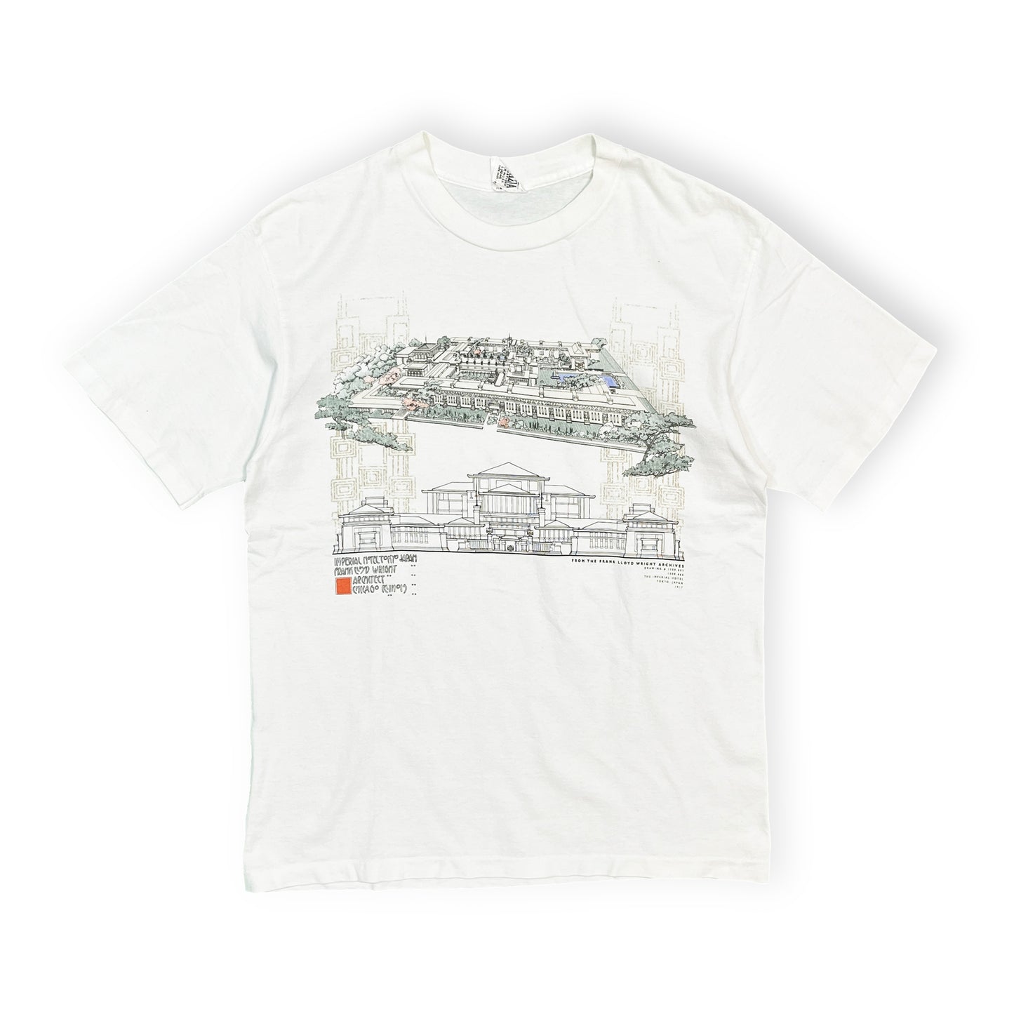 90's ANDAZIA Frank Lloyd Wright "帝国ホテル" T Size (L)