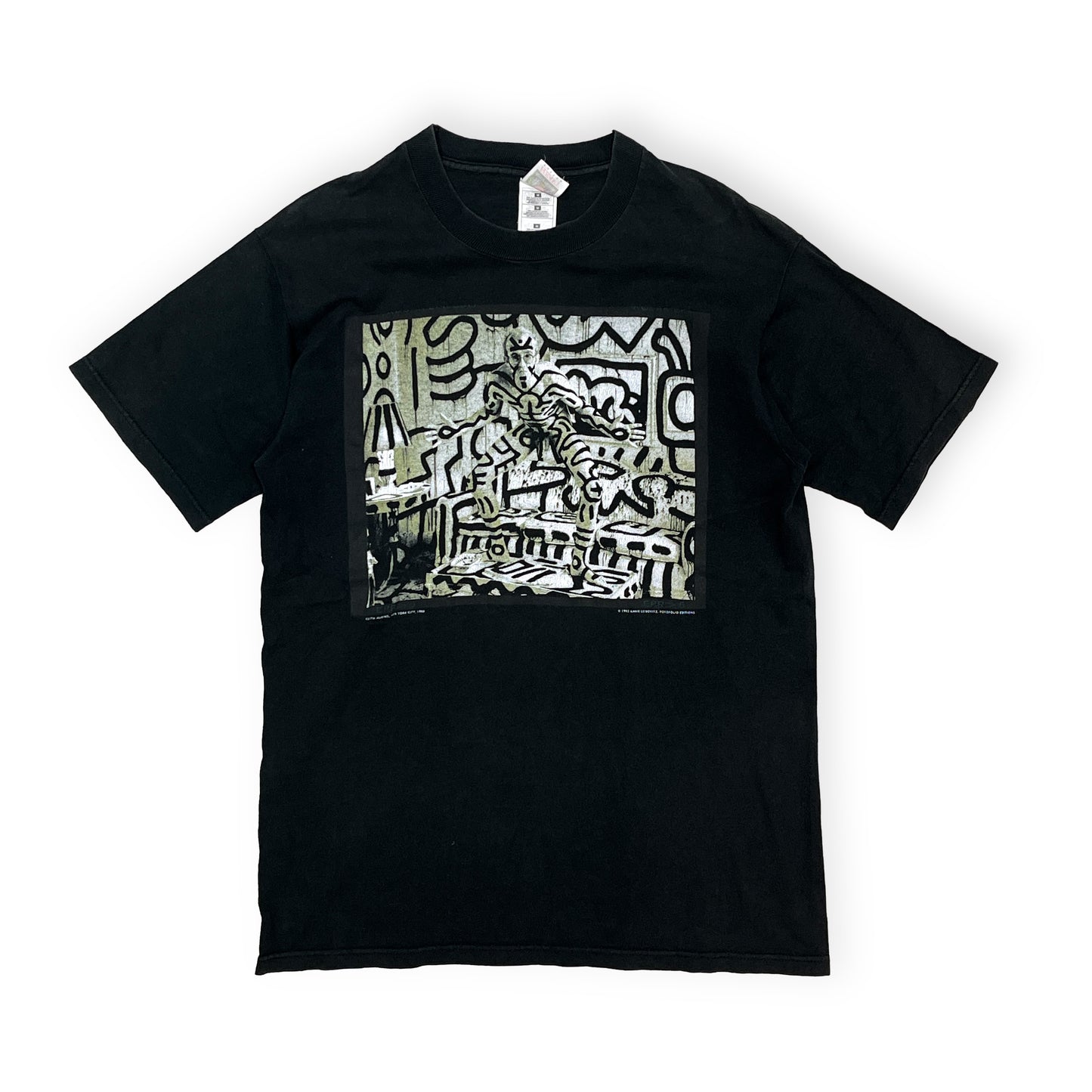 90's〜 FRUIT OF THE LOOM Keith Haring X Annie Leibovitz photo T Size (M)