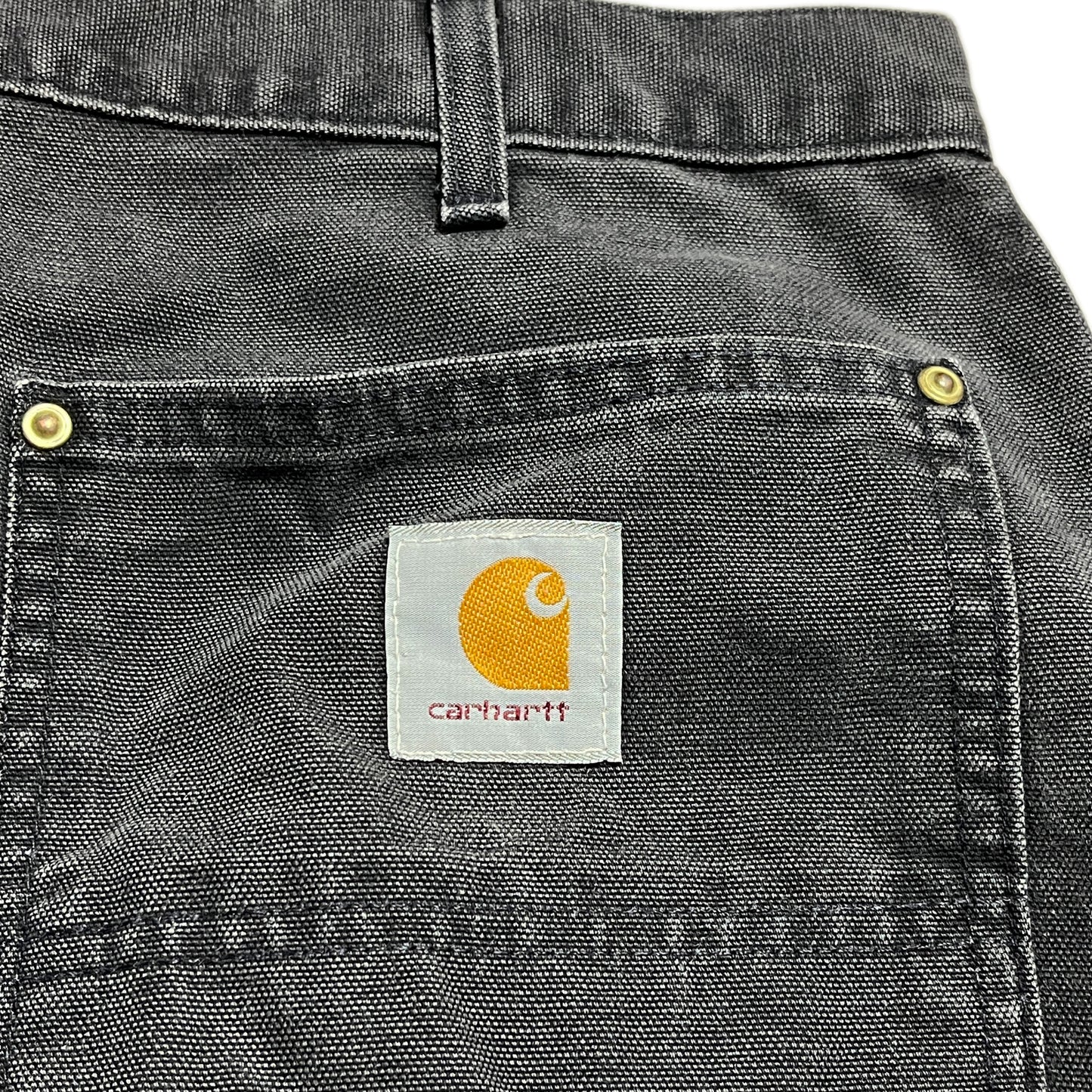 アメリカ製 Carhartt ダブルニー ペインターPT ブラック Size (W37 L32)位